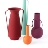 Vases Roman Evening Çift Kulplu Bordo Vazo