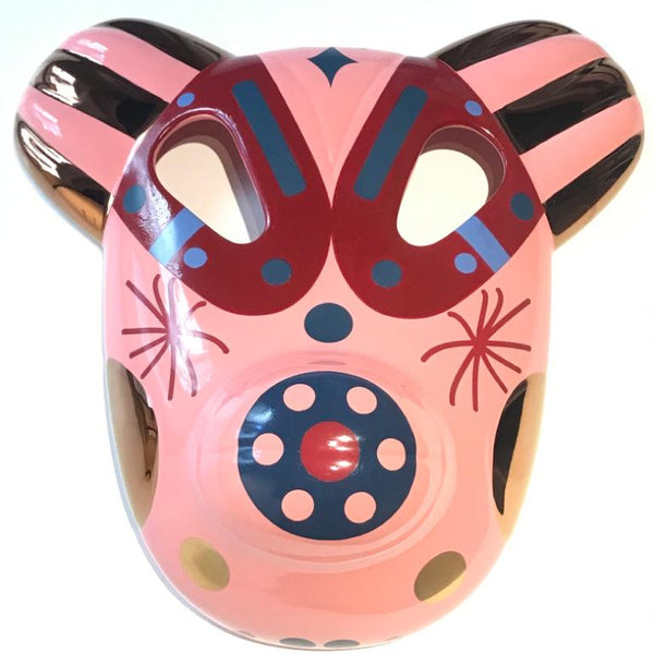 Bear Mask Hayon Glossy Baby Pink