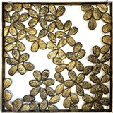 Naga Frangipani Wall İron Leaf Frame