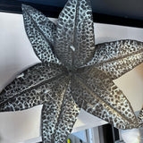 Naga Lilly Flower İron Silver Antique 60 cm