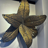 Naga Lilly Flower İron Gold Antique 80 cm