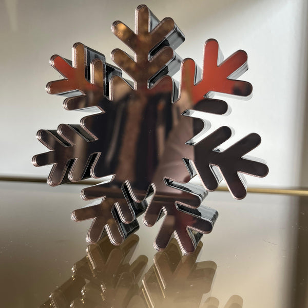 Ioanna M 3D Copper  Snowflake