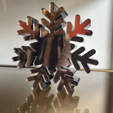 Ioanna M 3D Copper  Snowflake