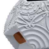 Octa Vase 1 Satin Stone Grey Matt Antique Gold
