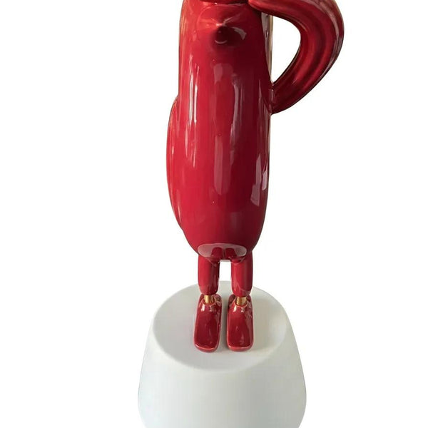 Mini Hope Bird Glossy Bordeaux Satin White Base