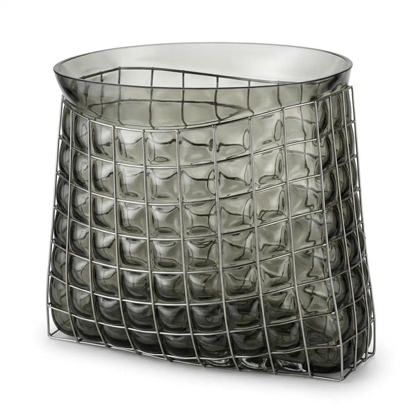 Vanessa Mitrani Grid Bag Small Smoke