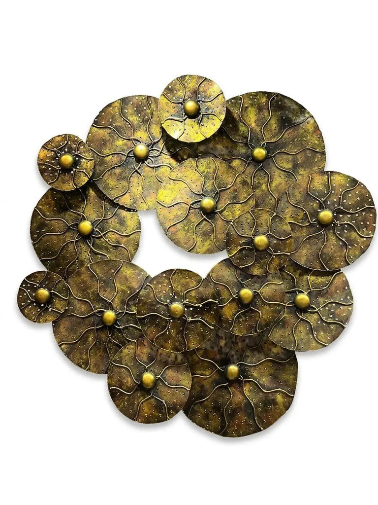 Naga Lotus Leaf Round Green&Brown