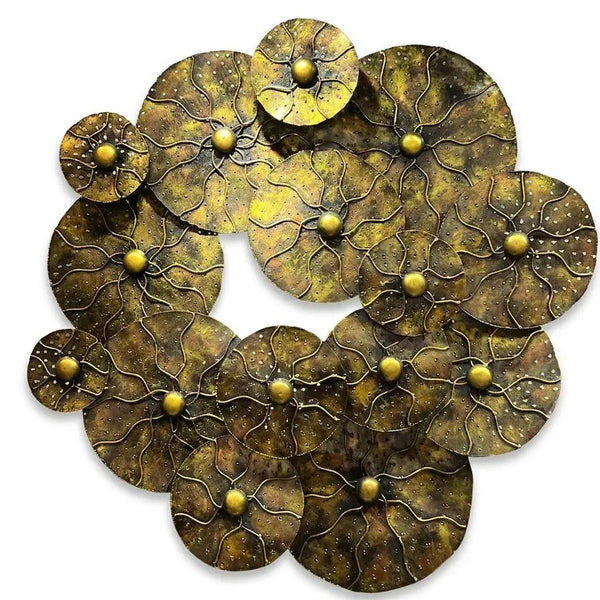 Naga Lotus Leaf Round Green&Brown
