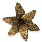 Naga Lilly Flower İron Gold Antique 80 cm