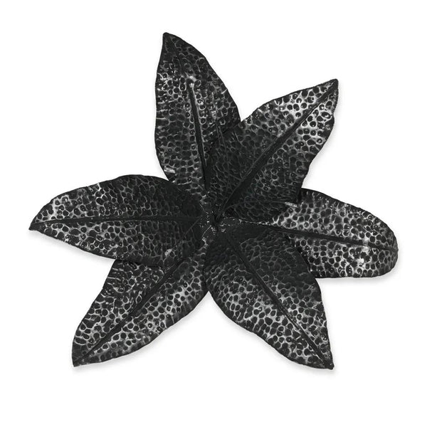 Naga Lilly Flower İron Silver Antique 80 cm