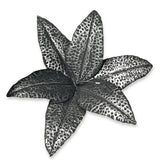 Naga Lilly Flower İron Silver Antique 60 cm