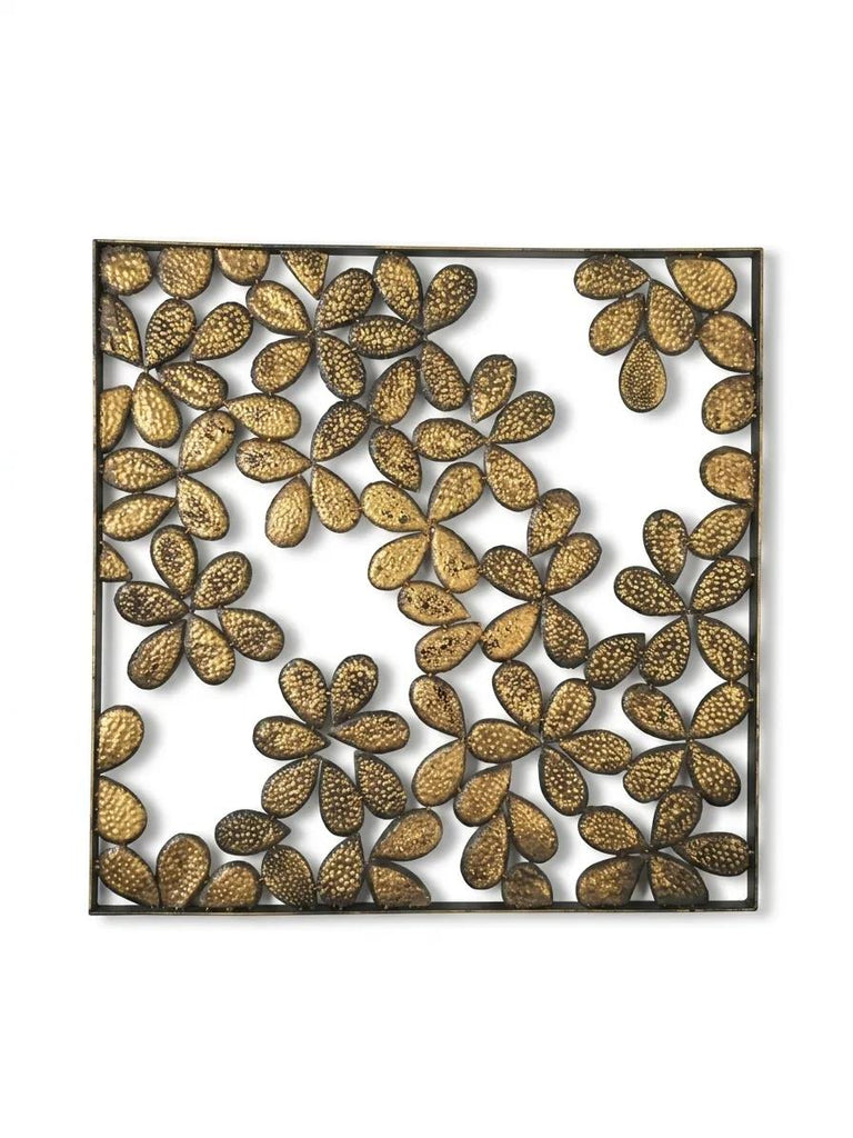 Naga Frangipani Wall İron Leaf Frame