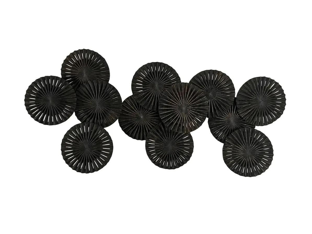 Naga Palm Wood Disc 12'li Duvar Panosu