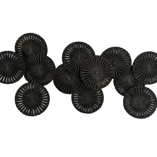 Naga Palm Wood Disc 12'li Duvar Panosu
