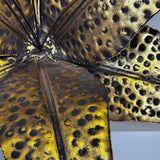 Naga Lilly Flower İron Gold Antique 60 cm