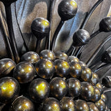 Naga Flower İron Gold Antique 80 cm