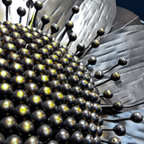 Naga Flower İron Gold Antique 120 cm