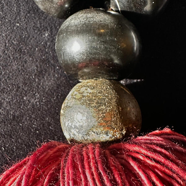 Julia Atlas - Cow Horn Red Merino Wool