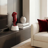Mini Hope Bird Glossy Bordeaux Satin White Base