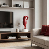 Mini Hope Bird Glossy Bordeaux Satin White Base