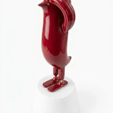 Mini Hope Bird Glossy Bordeaux Satin White Base
