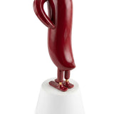 Mini Hope Bird Glossy Bordeaux Satin White Base
