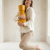 Issima C Vase! Glossy Dark Yellow