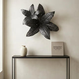 Naga Lilly Flower İron Silver Antique 60 cm