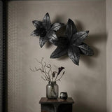 Naga Lilly Flower İron Silver Antique 60 cm
