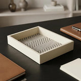 RIVIERE Febe Box Herringbone Waked Cotton Box Ivory