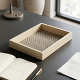 RIVIERE Febe Box Herringbone Waked Cotton Box Ivory