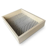 RIVIERE Febe Box Herringbone Waked Cotton Box Ivory