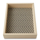 RIVIERE Febe Box Herringbone Waked Cotton Box Ivory
