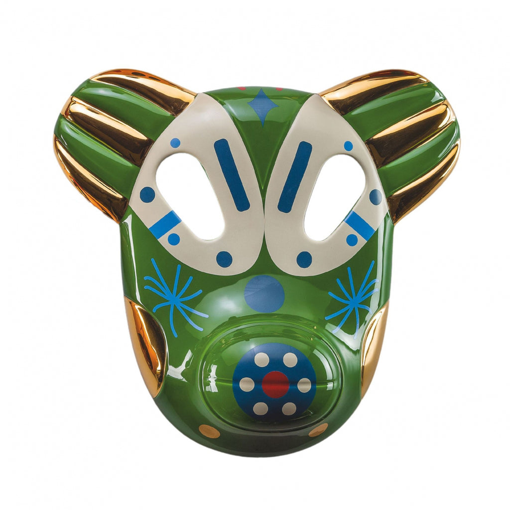 Bear Mask Hayon Glossy Pinewood Green