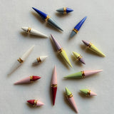 ANDRES GALLARDO-Mix Spike Double Cobalt Grey (Tekli Küpe)