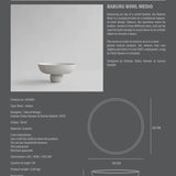 Baburu Bowl  Medio Birch