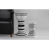 Bossa Nova Regina Table  Matt Ecrue And Black Graphics
