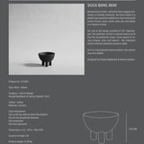 Duck Bowl Mini - Coffee