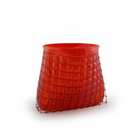 Vanessa Mitrani Grid Bag Small Rouge