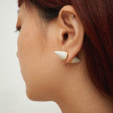 ANDRES GALLARDO-Mix Spike  Mini White (Tekli Küpe)