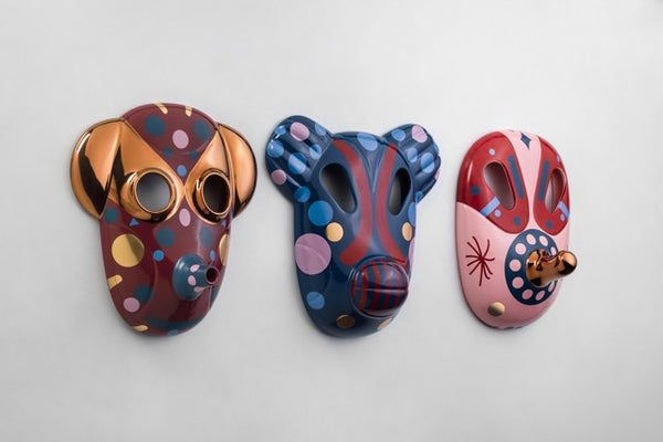 Bear Mask Hayon Glossy Bordoeaux