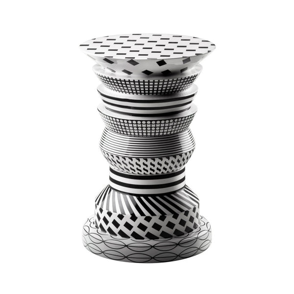 Bossa Nova Regina Table  Matt Ecrue And Black Graphics