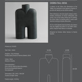 Cobra Vase Tall Hexa Black