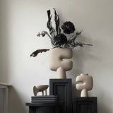 Tribal Vase Medio-Sand