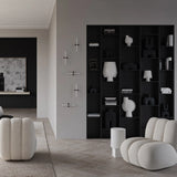 Cobra Vase Tall Hexa Black