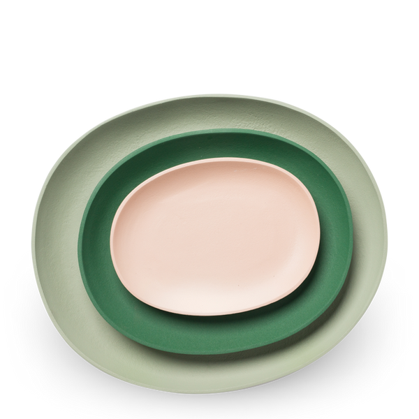 Tray Greek Green Pudra Renk Tabak