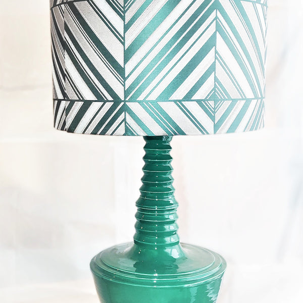 Yeşil Torna Abajur XL