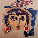 Sofia Papakosta Red - Green Küpe