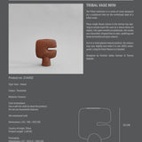 Trıbal Vase Mını Terracota